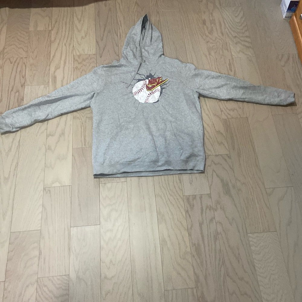 Nike Baseball Crack Grey Sweater Size Large